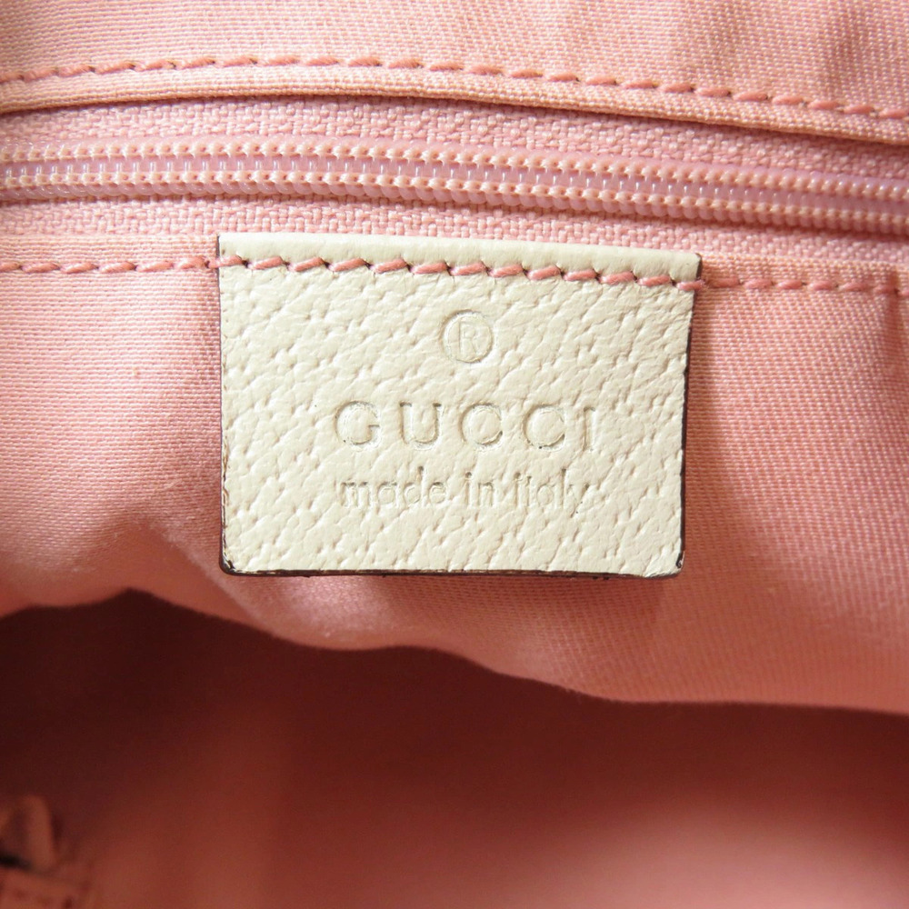 Gucci GG Canvas Abbey Tote bag pink white leather - Picture 6 of 11